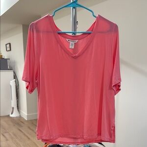 Athleta Pink Boxy Short Sleeve T-Shirt